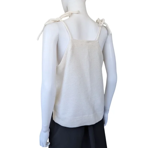 Madewell Cream Tie-Strap Tank Top