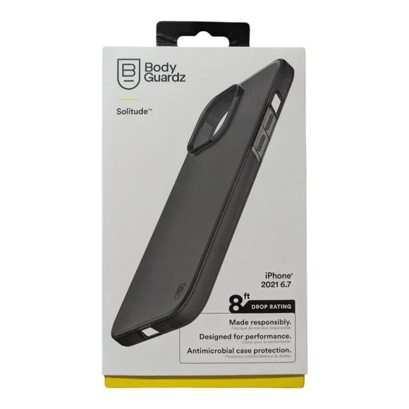 G7. Body Guardz Solitude Series‎ Hard Case for Apple iPhone 13 Pro Max - Black