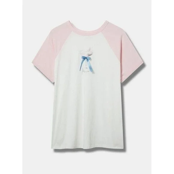 NWT Torrid Martini Satin Bow Classic Heritage Jersey Tee 2X