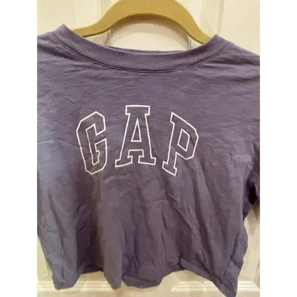 Gap Cropped Lavender Tee Teen Size Small