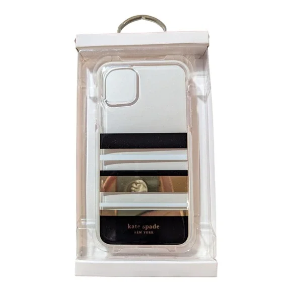 i7. Kate Spade Case for Apple iPhone 11 Pro Max (6.5 2019) Black White Gold Foil