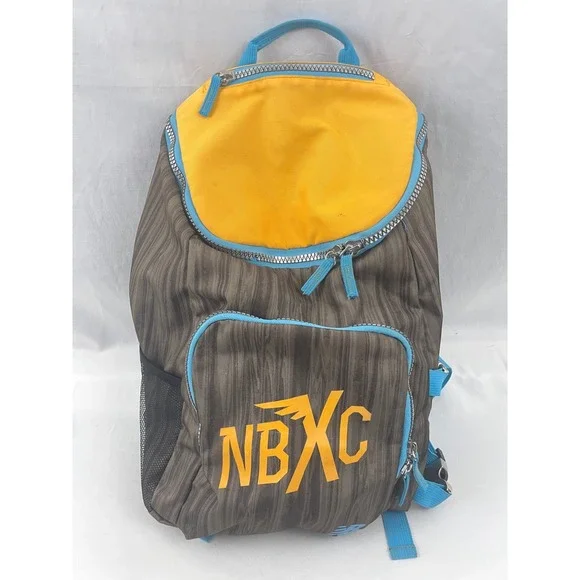 New Balance NBXC Cross Country‎ Podiuim Backpack Bag Yellow Blue Brown