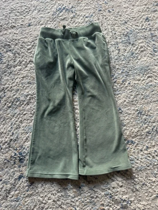 abercrombie kids Olive Green Fleece Flare Joggers