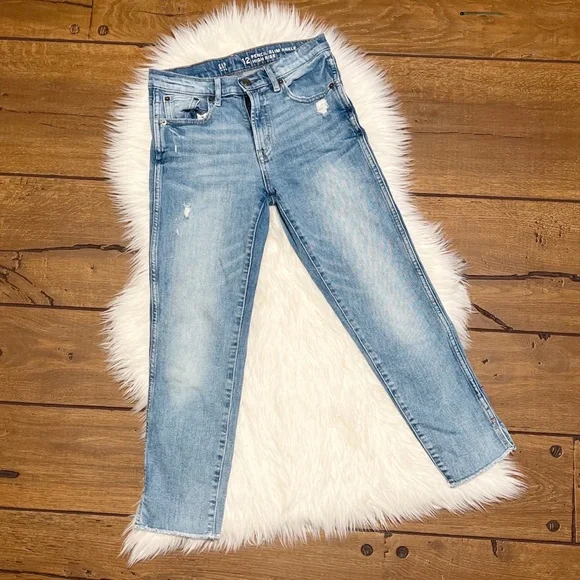 Like New Gap Kids Pencil Slim Ankle High Rise Jeans