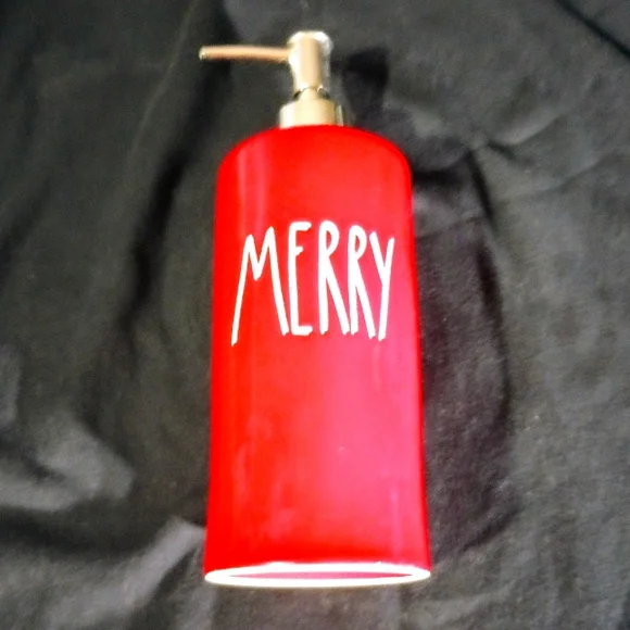 Rae Dunn Artisan Collection MERRY Soap Dispenser