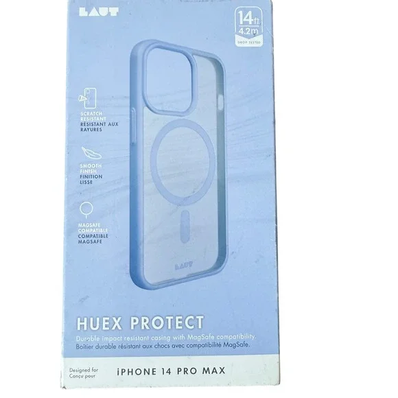 LAUT HUEX‎ PROTECT iPhone 14 Pro Max Case MagSafe Ocean Blue 14ft Drop Tested