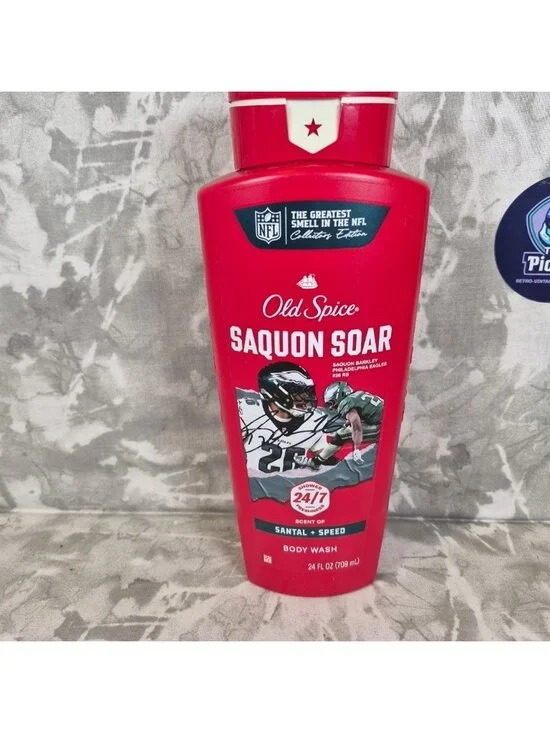 Old Spice Body Wash Saquon Barkley Soar Collector Edition Santal+Speed 24 Oz