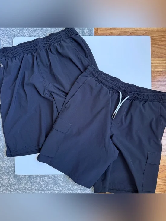 All in Motion Boys Elastic-Waist Athletic Shorts Boys Size XXL 16/18 (set of 2)
