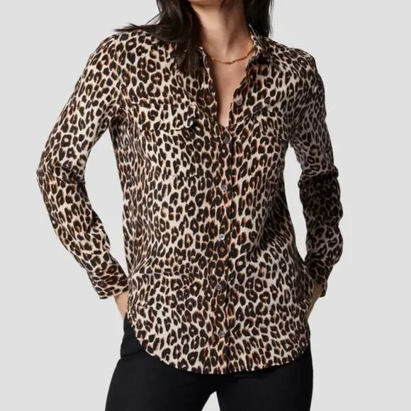 NWT Equipment Slim Signature Silk Shirt