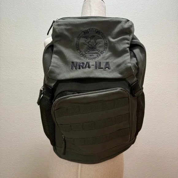Military NRA-ILA National Rifle Association Army Green Tactical Utility Backpack