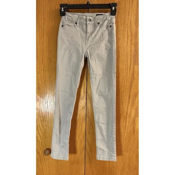 AG Adriano Goldschmied Kids Twiggy Luxe Super Skinny Jeans Girls 8 Gray Stretch