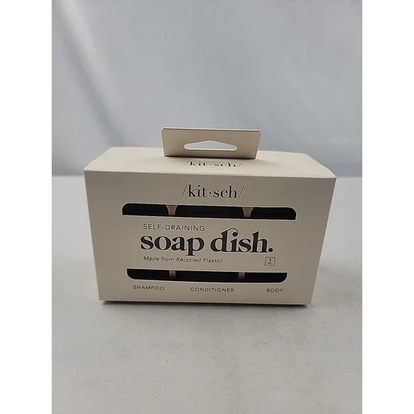 Kitsch Bottle-Free Beauty Self-Draining Soap Dish