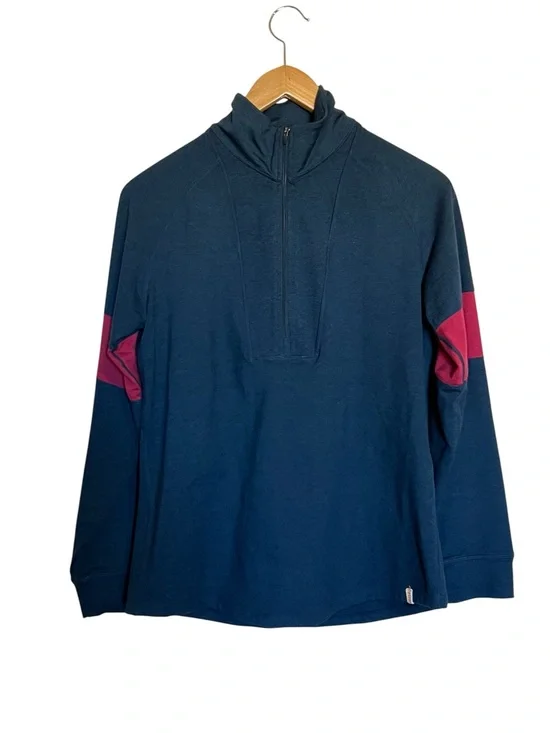 Marine Layer Navy Weekend Sport Logo Tee with Red Accents size L