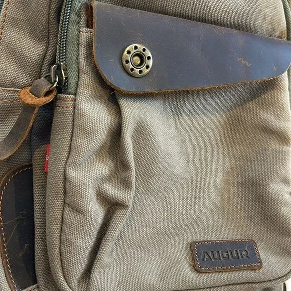 Mini canvas backpack
