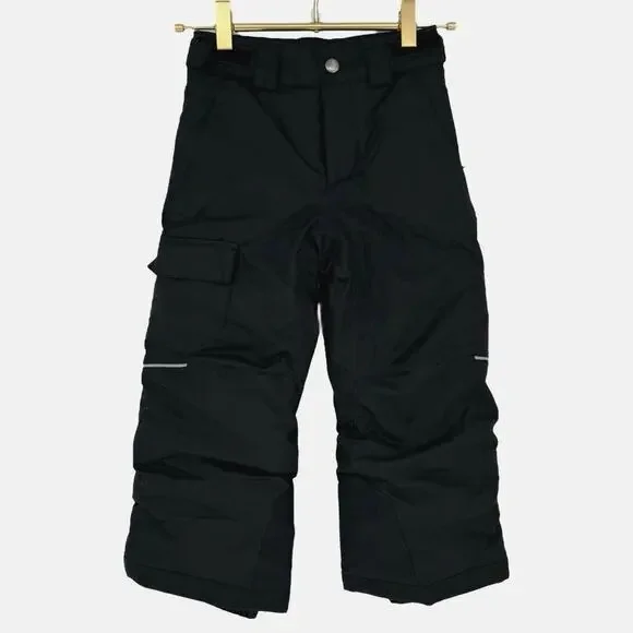 Columbia Kids Ski Pants Black Fleece Lined Winter XXS Outdoors