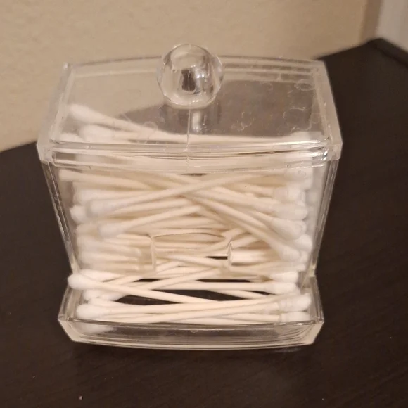 Clear Acrylic Cotton Swab Holder