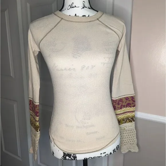 NWT Free People In the Mix Cuff top