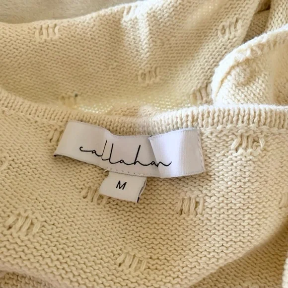 Callahan Tan Tie Front Tank Top Size Medium