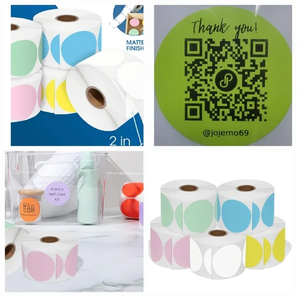 Custom-made 100 QR Stickers w your PoshMark closet QR. Free Keychain Included!!!