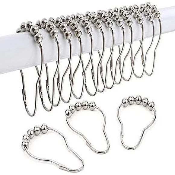 2 for $15 Metal Curtain Hooks Set of 12