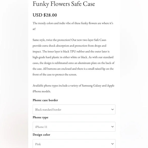 Flower Phone Case (iphone 11)