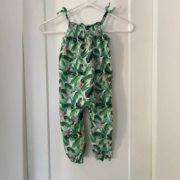 Dieter Braun x H&M Organic Cotton Tropical Leaf Print Jumpsuit