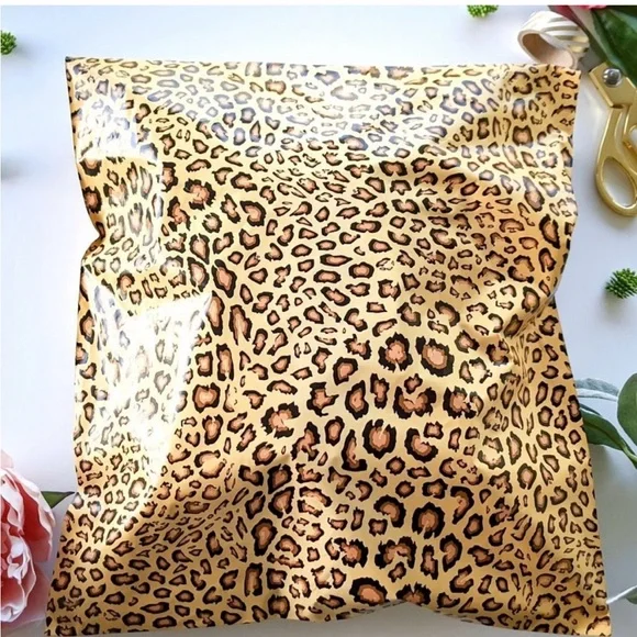 10 Leopard Designer‎ 14x17 Poly Mailers NEW