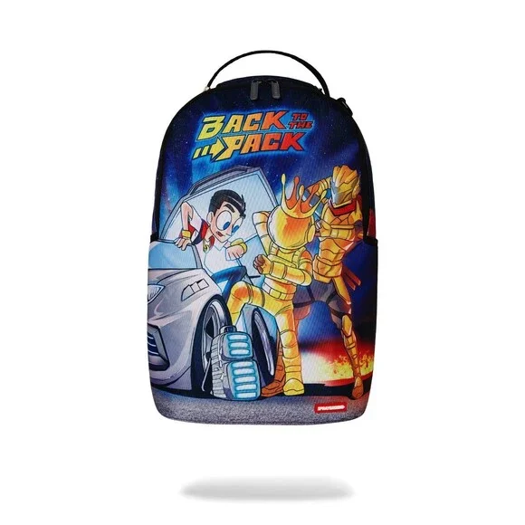 Sprayground Bag To The Future Anime DLXR Backpack Multicolor Laptop Sleeve GBS8