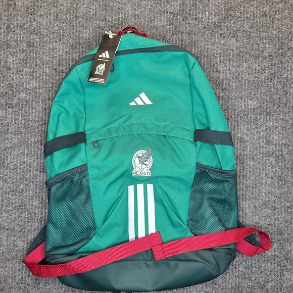 Adidas Mexico National Team Backpack Unisex OS Green Soccer Bag New With Tags
