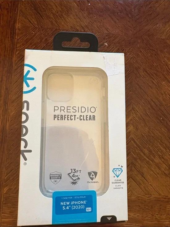 NWT: speck Presidio Perfect-Clear Phone Case for iPhone 12 mini 5.4