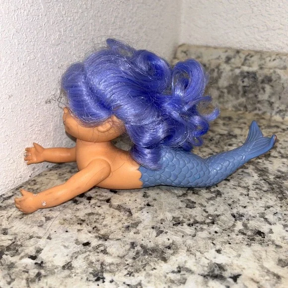 HTF Toys N Things TNT‎ 1990's Mermaid Princess Bathtime Doll Vintage Blue D1