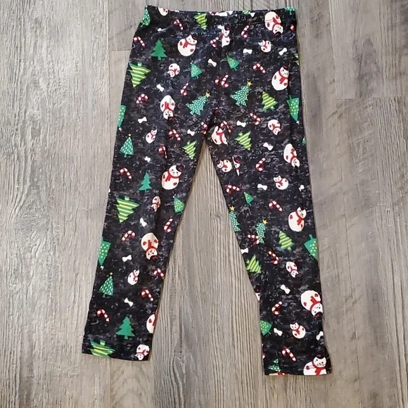 Christmas Leggings Size Medium 5/6