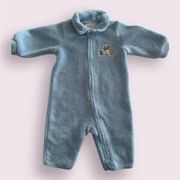 Y2K Fleece Pooh Bear Romper