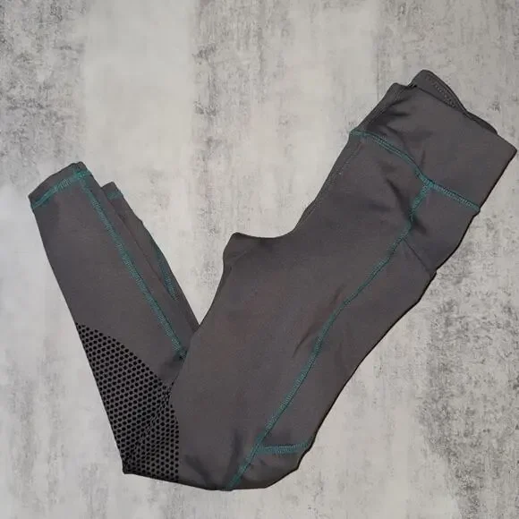 Riding Sport By Dover Saddlery Equestrian Leggings‎ Grip Saddle Gray Small S