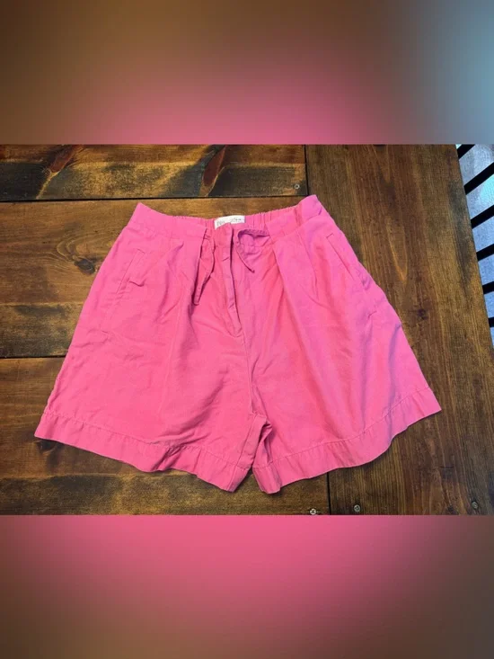 Zara Bright Pink Drawstring Shorts