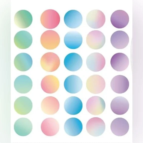 QR CODE STICKERS 100  2” Round Colorful Gradient Business Marketing Labels New