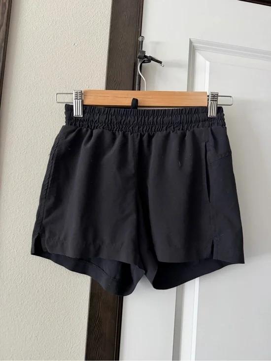 Zella Black Elastic-Waist Athletic Shorts kids