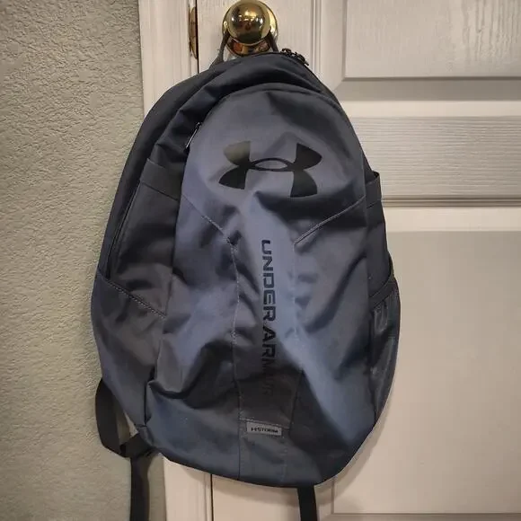 Under Armour Gray Black Hustle Lite Backpack 