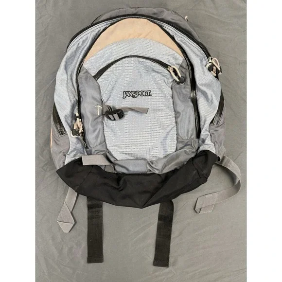 Jansport Airlift Backpack Vintage Heavy Duty Hiking Camping Multi-Pocket
