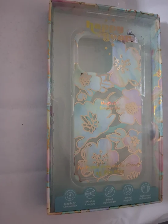 Floral MagSafe Compatible iPhone 15 Pro MAX Case - Pastel Blue