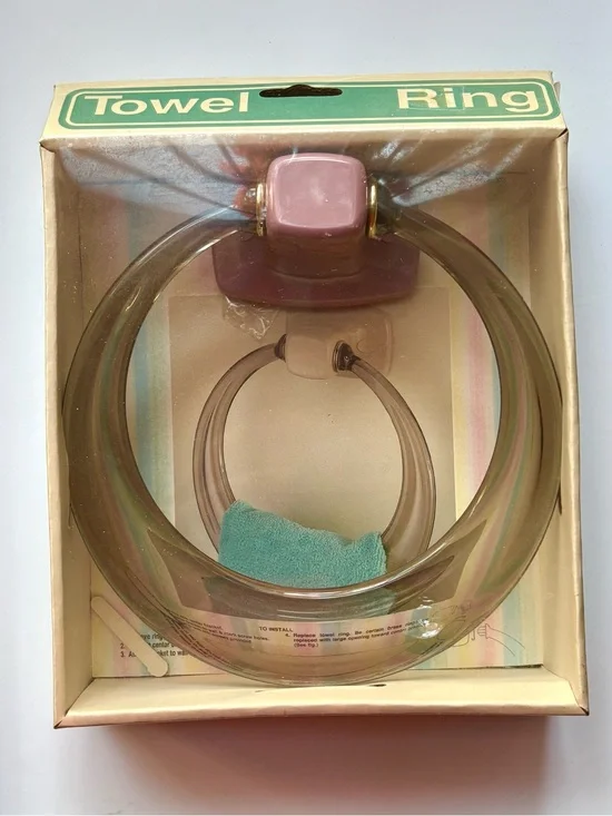 Vintage 80’s Towel Rings Londonware NOS Set of 2