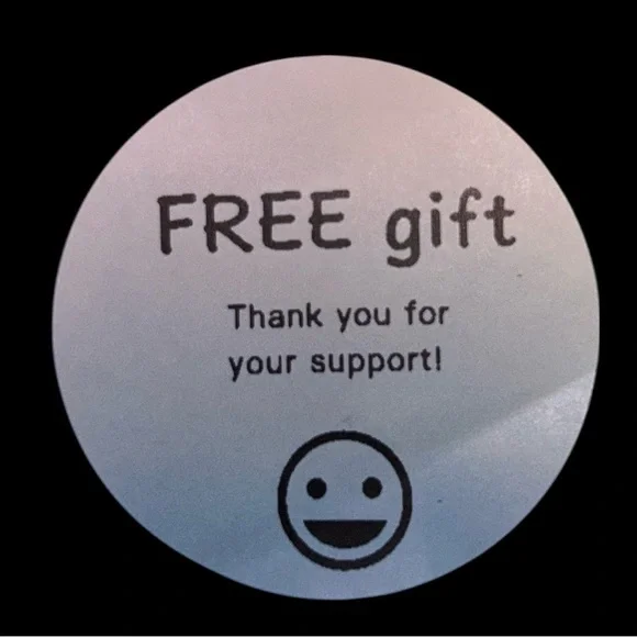STICKERS FREE gift 100- 2” round stickers. PICK YOUR COLOR  Can do any pattern.
