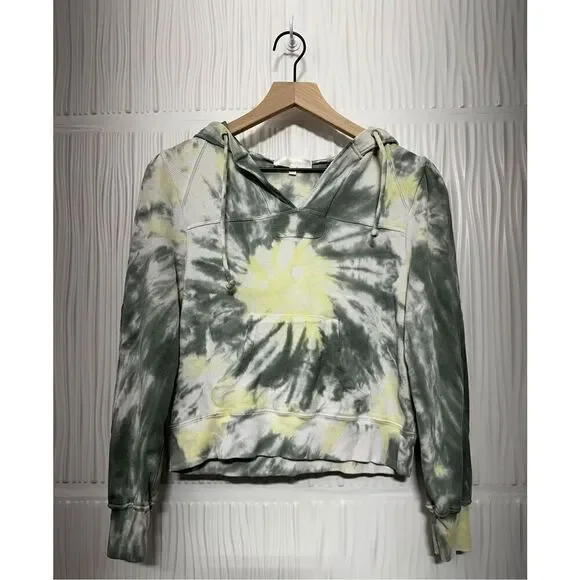 Loveshackfancy Women's Kirby Hoodie Sweater - Tie Dye in Midnight Moon