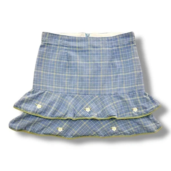 Florence Eiseman | Plaid Ruffle Fringe Skirt (10) 🌼