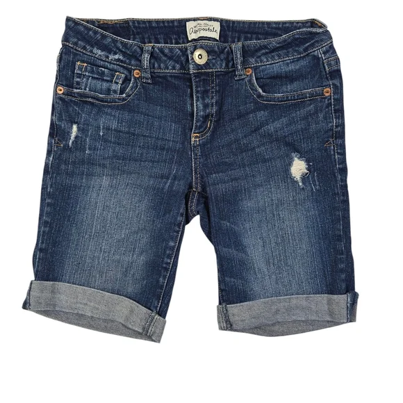 Aeropostale Distressed Denim Shorts Kids Sz 7/8