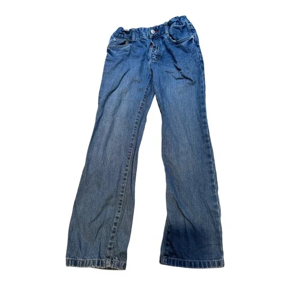 Mini Boden Kids Blue Straight Leg Adjustable Waist Denim‎ Jeans Size 10Y