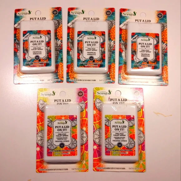 5 PRE-POO TOILET SPRAY BUNDLE