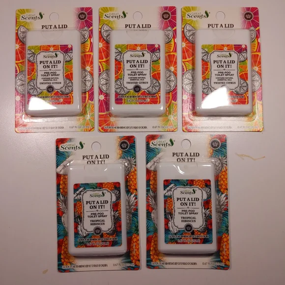 5 PRE-POO TOILET SPRAY BUNDLE
