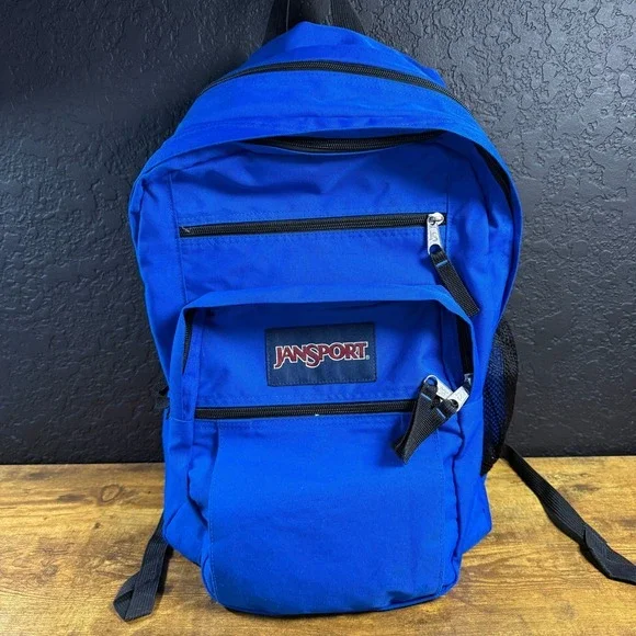 JanSport‎ Big Student Royal Blue Polyester Backpack Unisex OS