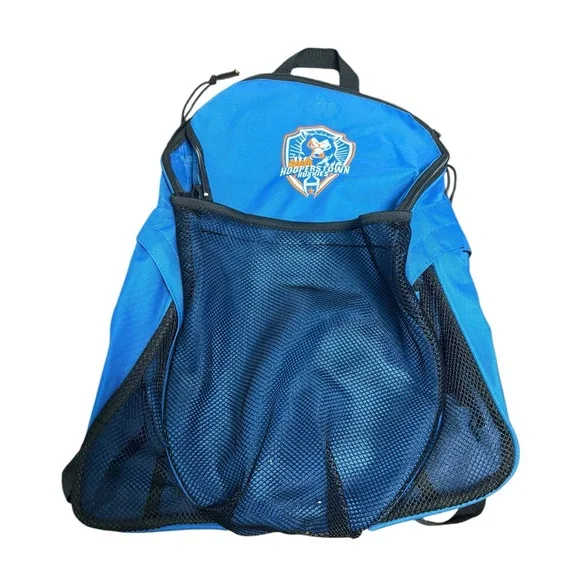 Large capacity canvas backpack. In Blue. GUC